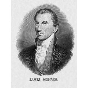  US President James Monroe Premium Poster Print, 12x16 
