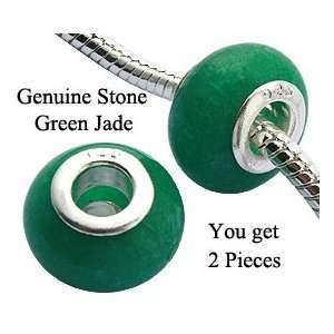 compatable genuine stone beads by GlitZ JewelZ ©   Genuine GREEN JADE 