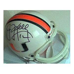 Jim Kelly autographed Miami mini helmet