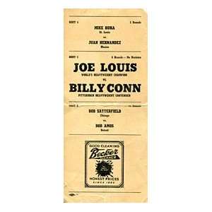 Joe Louis vs. Billy Conn Orginial Flyer