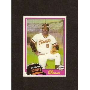 Joe Morgan 1981 Topps Traded Baseball (Houston Astros) (San Francisco 
