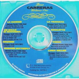 Jose Carreras Volume One (CD)