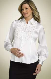 Liz Lange Maternity Cassandra Stretch Tuxedo Shirt  