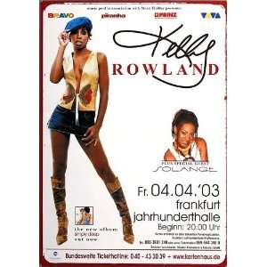 Kelly Rowland   Simply Deep 2003   CONCERT   POSTER from GERMANY