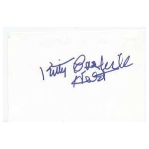  KITTY CARLISLE Signed Index Card In Person