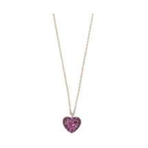 Finn Gold & Ruby Heart Pendant Necklace