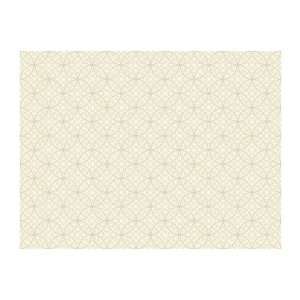   AP7432 Silhouettes Lacey Interlocking Circles Wallpaper, Beige/White