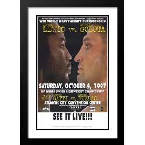 Lennox Lewis vs Golota 20x26 Framed and Double Matted Boxing Promo 