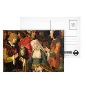 The Fortune Teller (oil on panel) by Lucas van Leyden   Postcard (Pack 