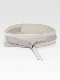 Diane von Furstenberg   Wide Leather Obi Wrap Belt