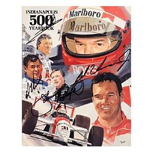 Mario Andretti Autographed 1994 Indianapolis 500 Yearbook (James Spe