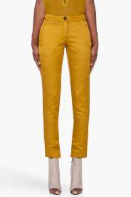 DAMIR DOMA Gold Tone Classic Trousers