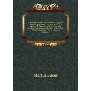   Durch V. L. (German Edition) Martin Bucer  Books