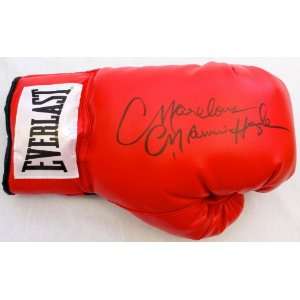 Marvelous Marvin Hagler Signed Boxing Glove   Autographed Boxing 