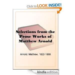   Works of Matthew Arnold Matthew Arnold  Kindle Store