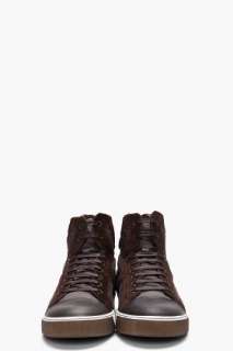 Lanvin High Washed Sneakers for men  