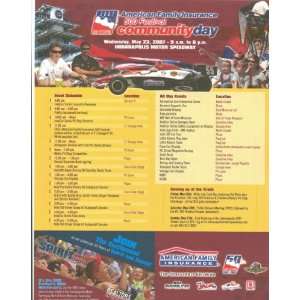  2007 Michael & Marco Andretti Community Day handout 