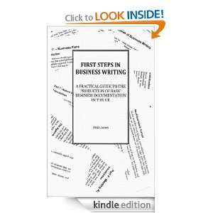 First Steps In Business Writing Mike Jones  Kindle Store