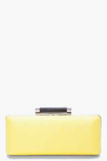 Diane Von Furstenberg Sunshine Raffia Box Clutch for women  