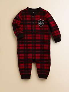 Ralph Lauren   Infants Fleece Plaid Coverall    