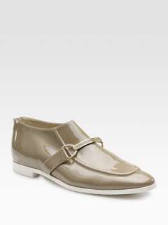 Stella McCartney   Morgana Faux Patent Leather Buckle Loafers   Saks 