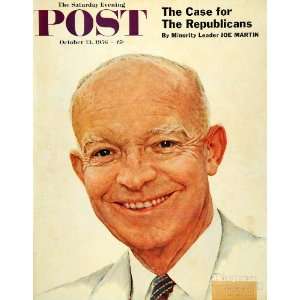 1956 Cover Norman Rockwell President Eisenhower Ike   Original Cover