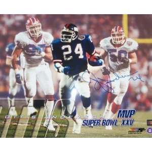 Ottis OJ Anderson Autographed/Hand Signed New York Giants 16x20 