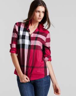 Burberry Brit Exploded Check Button Down Woven Shirt   Burberry 