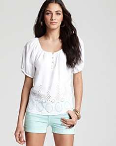 Velvet by Graham & Spencer Top   Eyelet