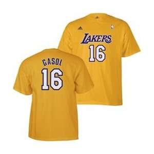 Pau Gasol Los Angeles Lakers Youth Tshirt Medium Size 10 12 New