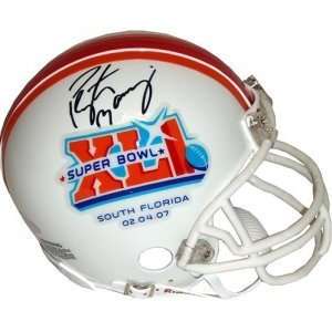  Autographed Peyton Manning Mini Helmet   Autographed NFL 