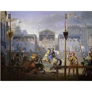  A Fourteenth Century Tournament by Pierre Henri Revoil 10 