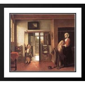  Hooch, Pieter de 22x20 Framed and Double Matted The 