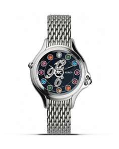 Fendi Crazy Carats Diamond and Topaz Stainless Steel Watch, 38mm