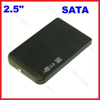 Slim 2.5 SATA HDD USB 2.0 External Box Hard Disk Driver Enclosure 