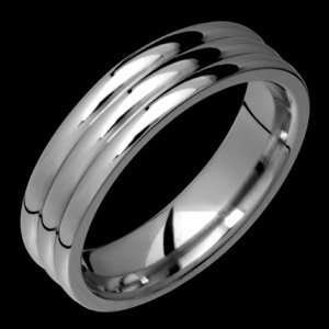     size 11.25 Titanium Ring with Triple Ridge Alain Raphael Jewelry