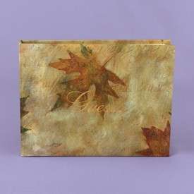 Simply Autumn Fall Maple Leaf Guest Book  