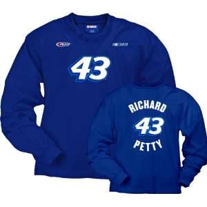 Richard Petty #43 Name and Number Long Sleeve T Shirt 