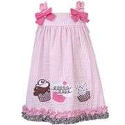 Rare Editions Checkered Cupcake Seersucker Sundress   Toddler