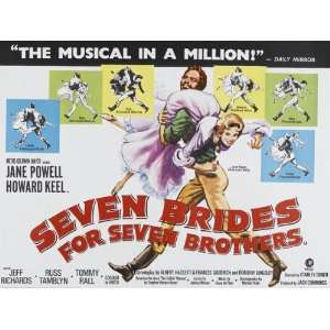   for Seven Brothers Poster 30x40 Howard Keel Jane Powell Russ Tamblyn