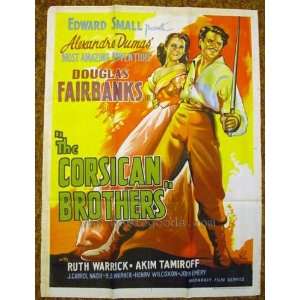   27x40 Douglas Fairbanks Jr. Akim Tamiroff Ruth Warrick