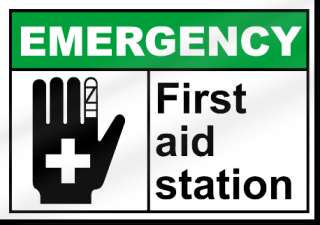 First Aid Station Emergency Sign  