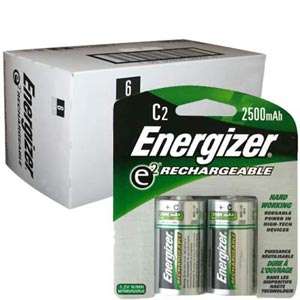 Energizer Recharge C Size Rechargeable Batteries NiMH (6 x 2pks  12 