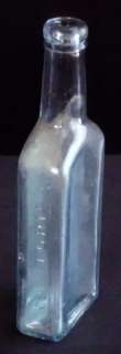 Antique Chas H. Fletchers Castoria Bottle Aqua Tint  