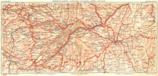   of map Region du Cantal   Aurillac   Le Lioran   Murat   St. Flour