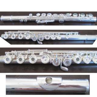 Professional B foot sound flute cupronickel30%body&part  