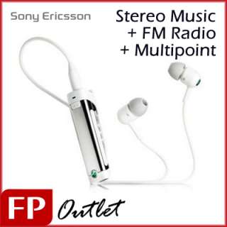 Sony Ericsson MW600 WHITE Bluetooth FM Headset Earphone  