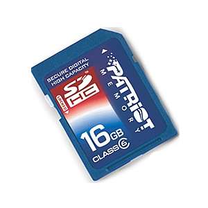 16GB Patriot SD/SDHC Class 6 Flash Memory Card 16 GB  
