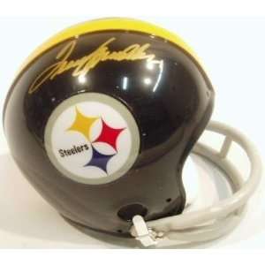 Terry Bradshaw Pittsburgh Steelers Autographed Throwback Riddell Mini 