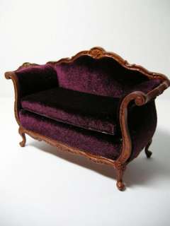Dollhouse Famous Maker Furniture 4500WN Velvet Sofa  